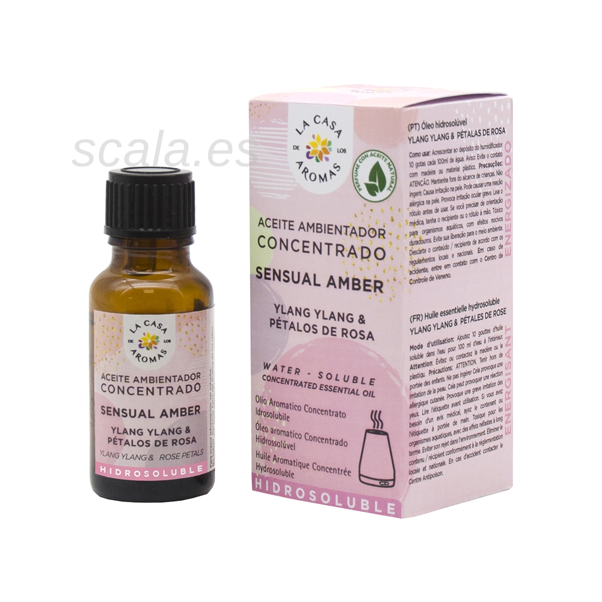 Aceite Ambientador Concentrado Hidrosoluble - Sensual Amber - 15 ML - 048129