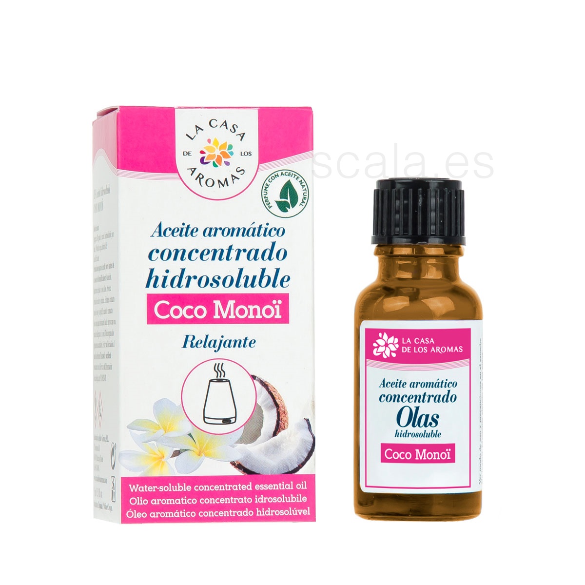 Aceite Aromático Concentrado Hidrosoluble - Coco Monoi - 15ml