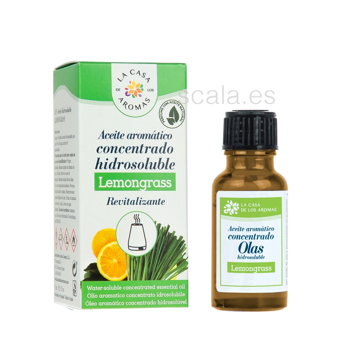 Aceite Aromático Concentrado Hidrosoluble Lemongrass - 15ML