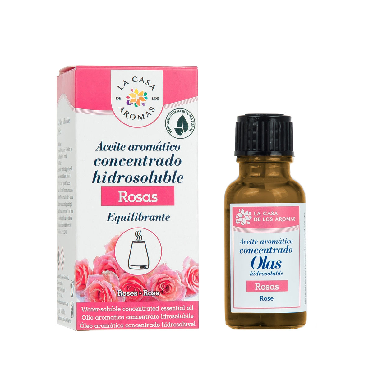 Aceite Aromático Concentrado Hidrosoluble Rosas