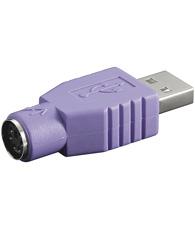 Adaptador PS2 a USB ( USB-A Macho - MiniDin 6 Hembra )