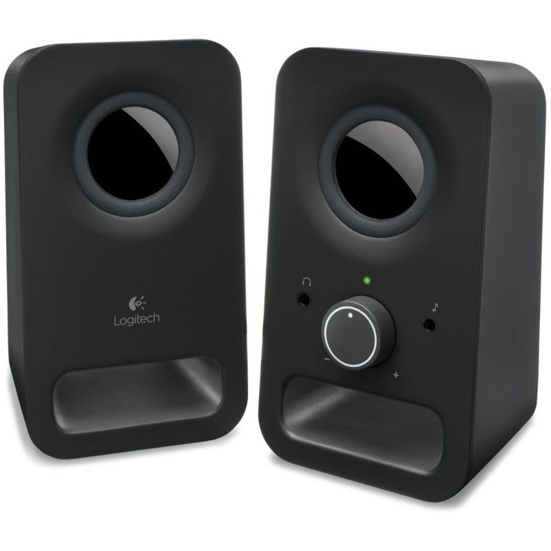 Altavoces 2.0 Logitech Z150 - 6 W (3 W RMS) - Conector de 3.5MM - Cable 1.8 Metros - Color Negro - 980-000814