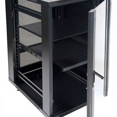 Armario Rack Monolyth 42U SH8242 - 800x1200 - 2F-4V-1B8 - Puerta Frontal Cristal