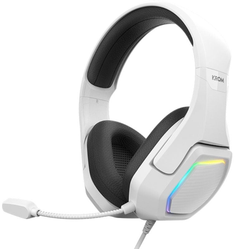 Auriculares Gaming con Micrófono Krom Kopa 7.1 - USB 2.0 - Blancos — NXKROMKOPA71WH