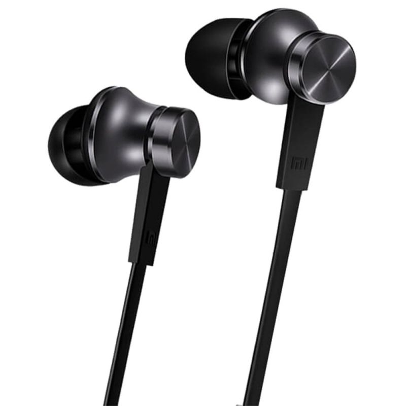 Auriculares Intrauditivos Xiaomi MI In-Ear Black 14273 • 5MW • Cacle Plano • Clavija 3.5 MM