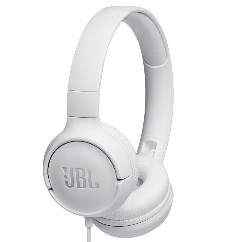 Auriculares JBL Tune 500 - Con Micrófono - Jack 3.5 - Blancos - JBLT500WHT