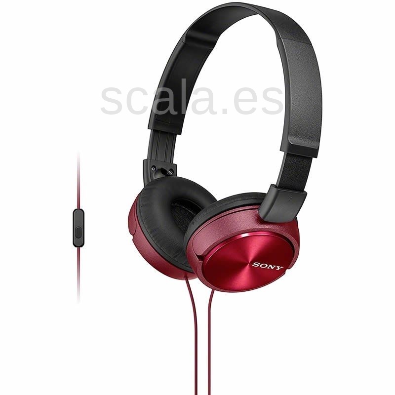Auriculares SONY MDRZX310APR - Con Micrófono - Manos Libres - Jack 3.5 - Rojos