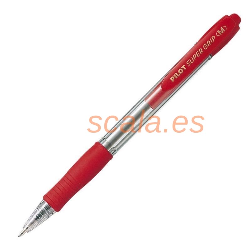 Bolígrafo Retráctil Pilot Punta 1MM Super Grip Rojo - NSGR