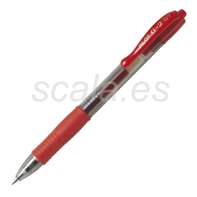 Bolígrafo de Tinta de Gel Retráctil Pilot G-2 - Rojo - NG2R