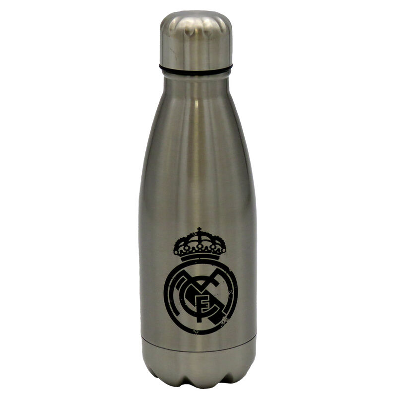 Botella Acero Inoxidable Real Madrid - Plateada - 550 ml