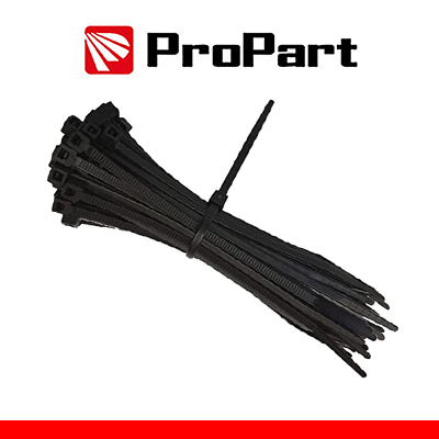Bridas Nailon Electricista - 3,6x300mm - Negro - 100 Uds