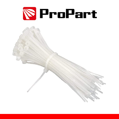 Bridas Nailon Electricista - 4,8x300mm - Blanco - 100 Uds