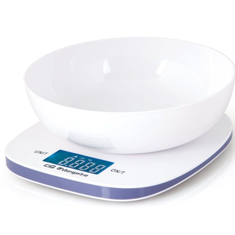 Báscula de Cocina Electrónica Orbegozo PC 1014 - Hasta 5kg - Blanca