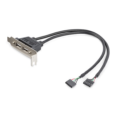 Cabezal Bracket Perfil Bajo - 2 Puertos USB 2.0 Con Conexión a Placa Base 2x IDC5 - StarTech USBPLATELP