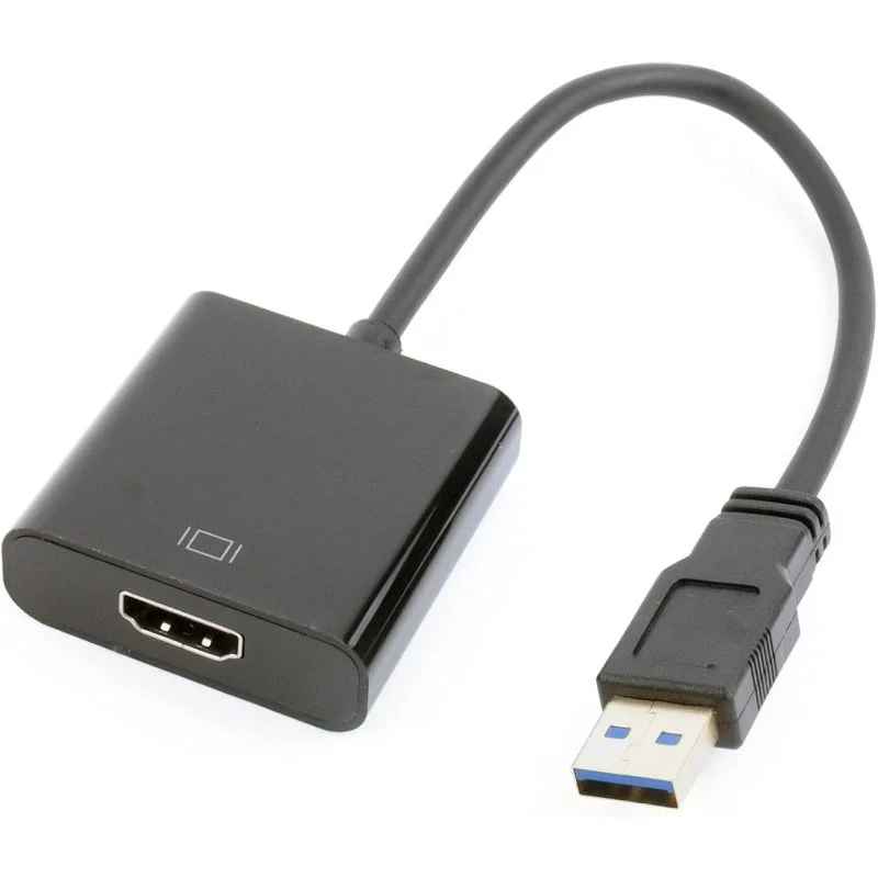 Cable Adaptador Gembird - USB 3.0 Macho a HDMI Hembra - Negro