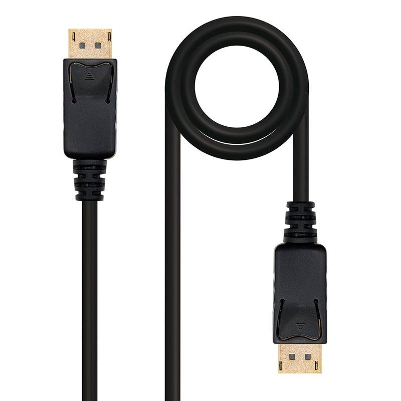 Cable DisplayPort Nanocable 10.15.2302 - Displayport Macho / Displayport Macho - 2 Metros - Color Negro