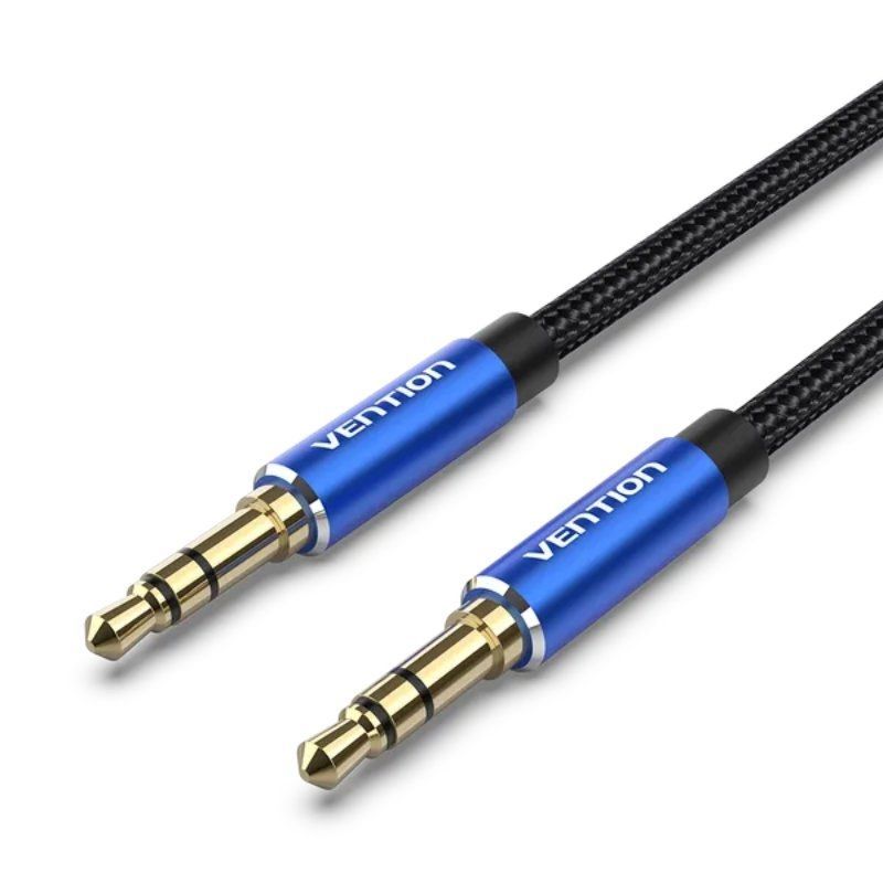 Cable Estéreo Vention BAWLF - Jack 3.5 Macho - Jack 3.5 Macho - 1 Metro - Azul / Negro