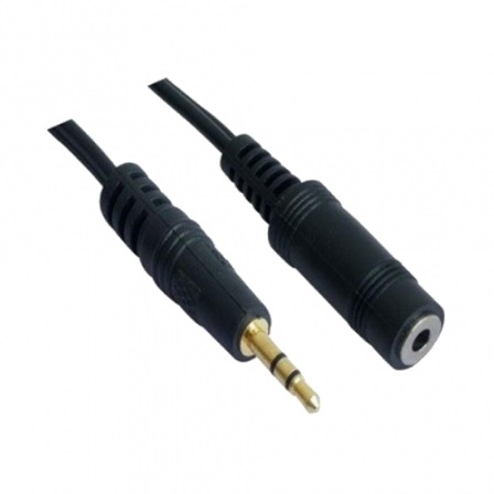 Cable Prolongador Audio Estereo Nanocable 10.24.0201 • Jack 3.5 Macho a Jack 3.5 Hembra • 1.5 Metros