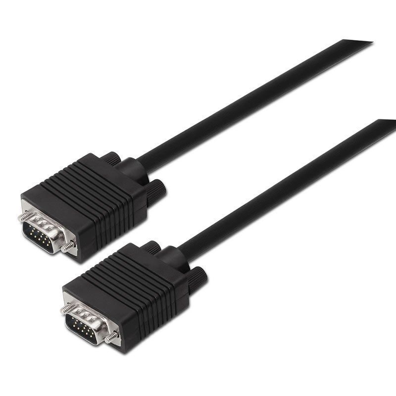 Cable SVGA Aisens A113-0069 - VGA HDB15 Macho - VGA HDB15 Macho - 3 Metros - Negro