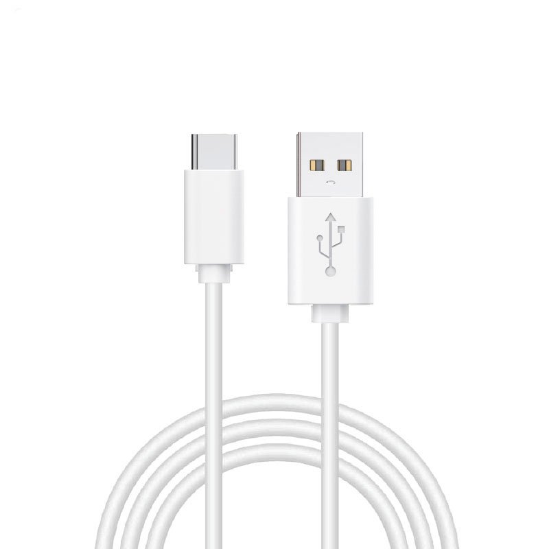Cable USB Compatible COOL Universal TIPO-C - 1.2 Metros - Blanco - 2.4 Amp