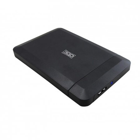 Caja Externa 3GO Para Discos Duros HDD25BL13 • 2.5" • USB 3.0 • Negro