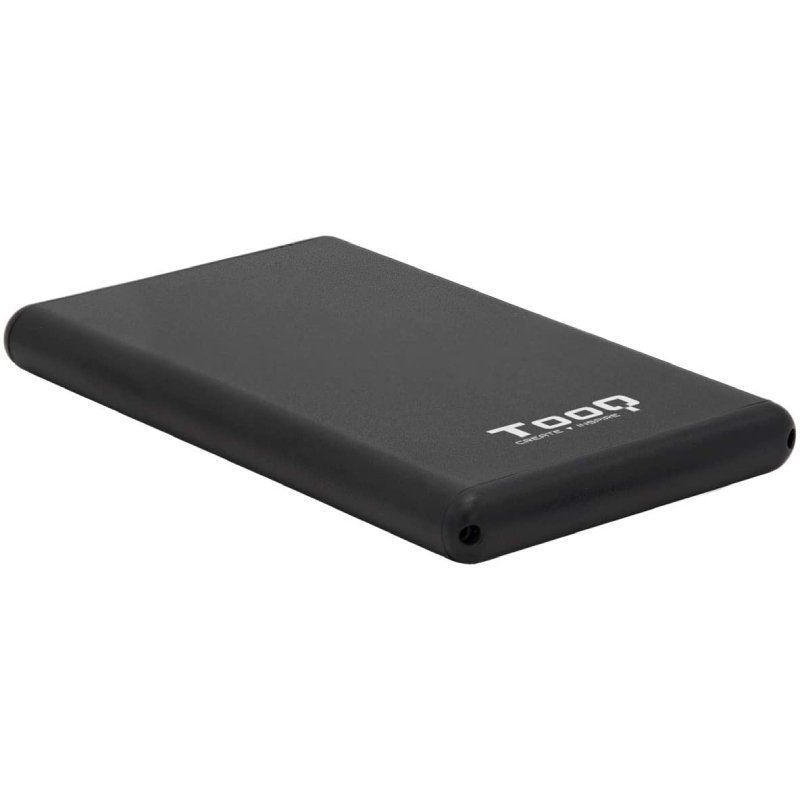 Caja Externa Para Disco Duro de 2.5" TooQ TQE-2533B - USB 3.1 - Incluye Adaptador USB-A a USB-C