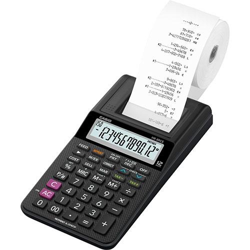 Calculadora de Oficina Con Impresora - Casio HR-8RCE - Negro