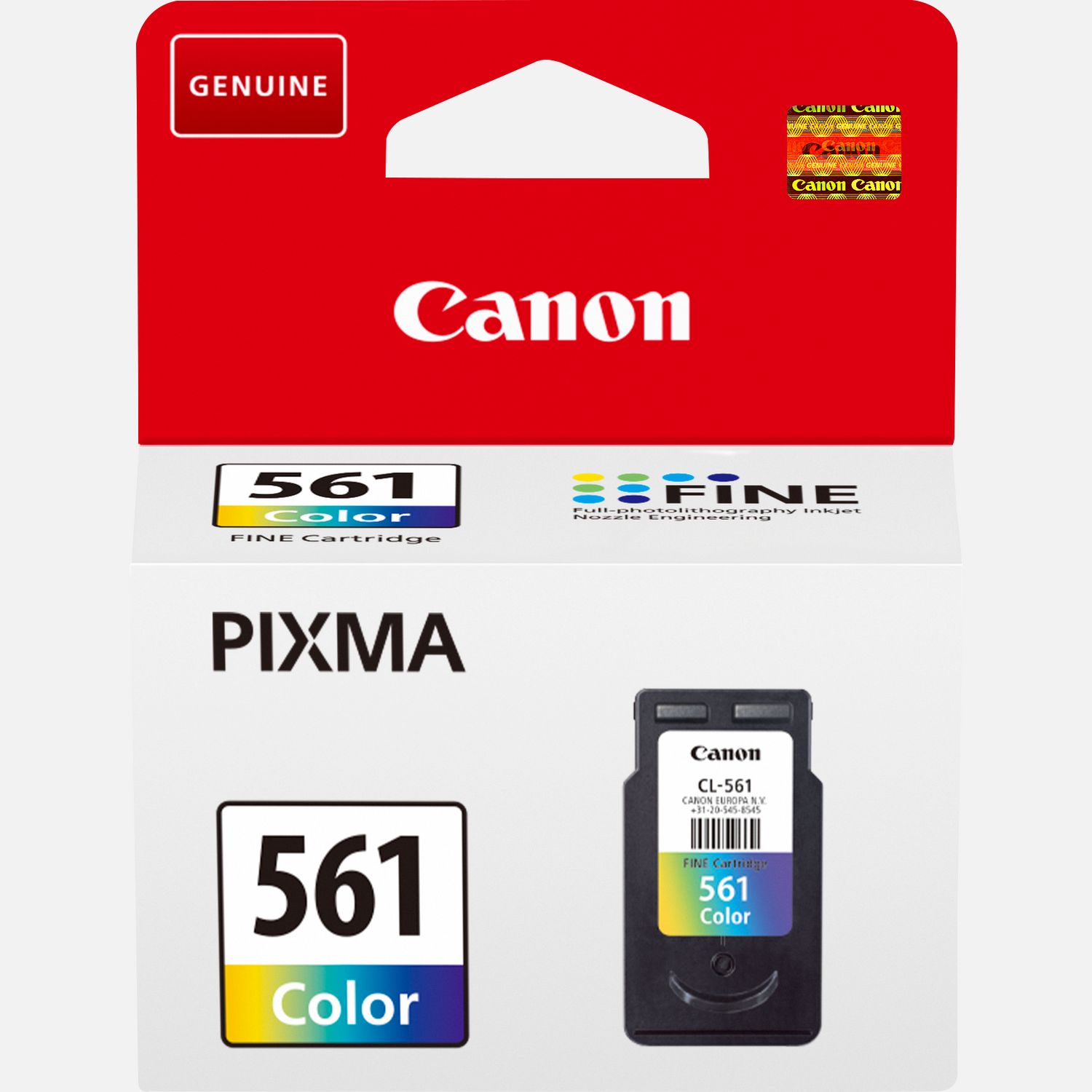 Canon CL-561 - Cartucho de Tinta Original Color - Para Impresoras Pixma TS5350, TS5351, TS5352, TS5351 - CL561