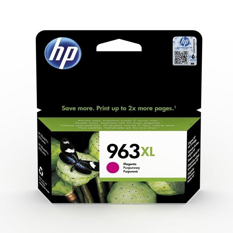 Cartucho Magenta HP Nº 963XL - Hasta 1.600 Páginas - Para Officejet Pro 9010, 9020 Series - 3JA28AE