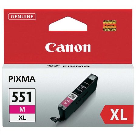 Cartucho de Tinta Magenta CLI-551M XL Para Canon Pixma Series MG6350, MG5450