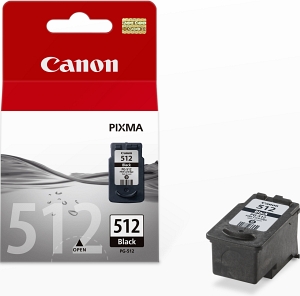 Cartucho de Tinta Negra Para Impresora Canon Pixma Series MP240 / MP260 / MP480 - PG-512