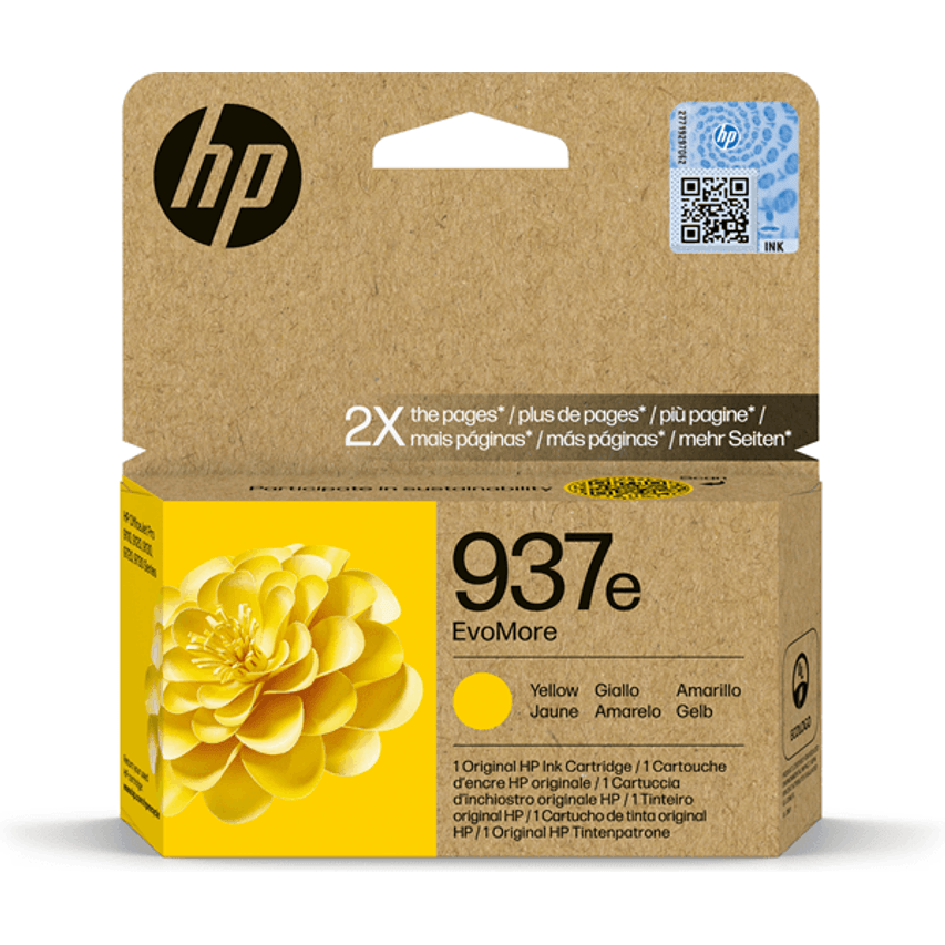 Cartucho de Tinta Original HP Nº 937e EvoMore - Amarillo - 4S6W8NE#SE1