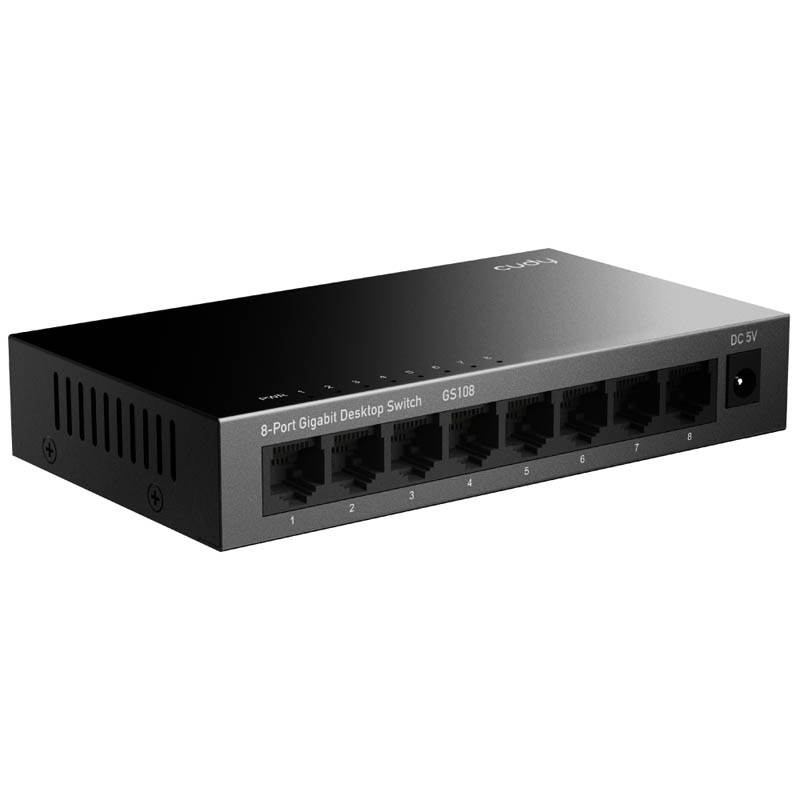 Conmutador / Switch - 8 Puertos Gigabit 10/100/1000 - Cudy GS108