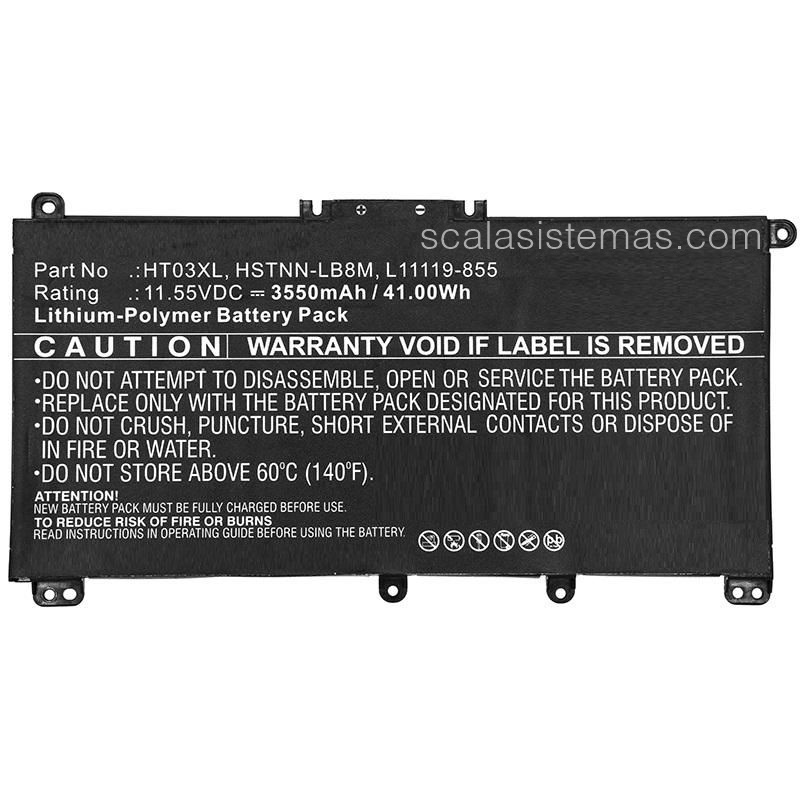 CoreParts Laptop Battery Para HP 41Wh Li-Pol 11.55V - 3550 mAh - HP15-CS, 17-BY, 250 G7, 255 G7 - MBXHP-BA0171