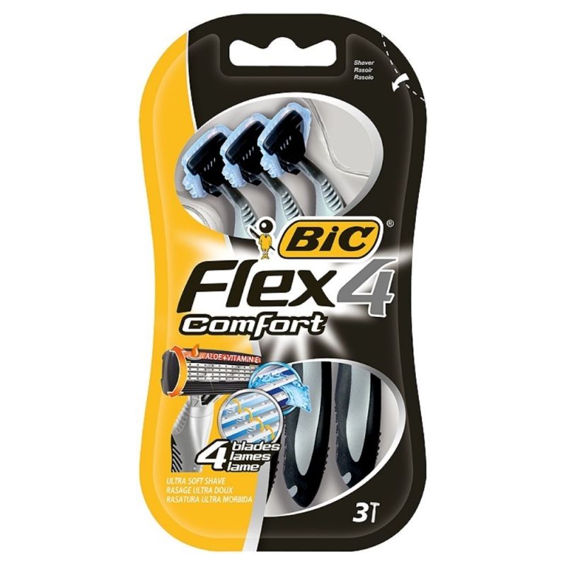 Cuchilla de Afeitar Bic Flex 4 - Pack 3 Unidades