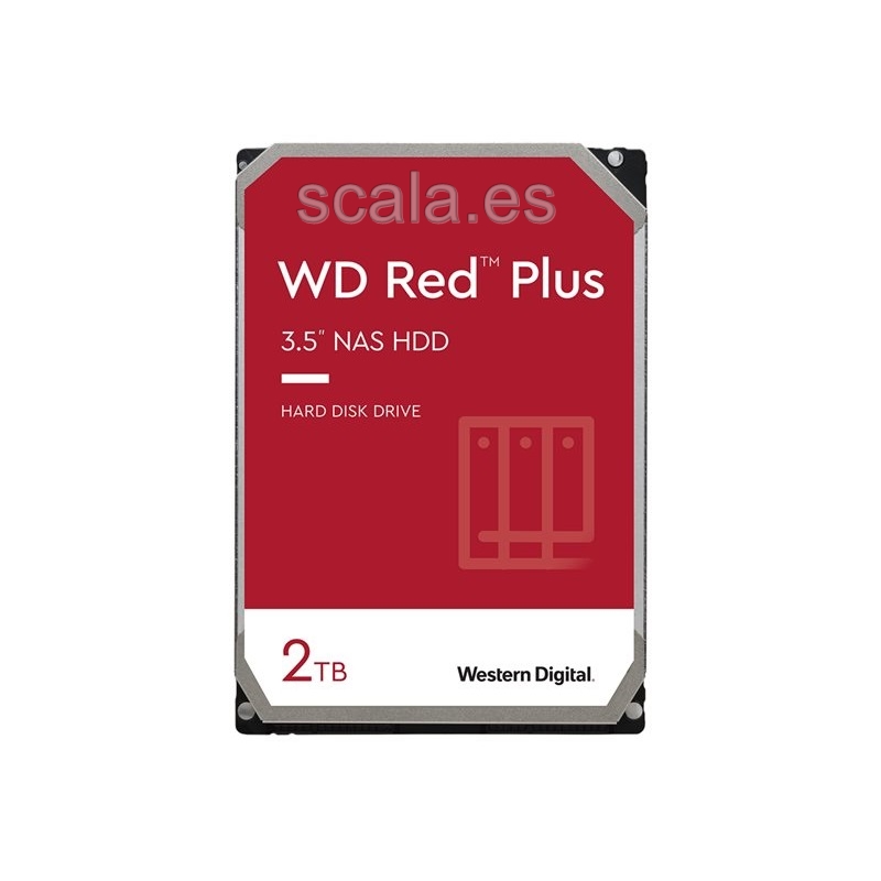 Disco Duro Western Digital WD Red Plus NAS - 2TB - 3.5" - SATA III - 64MB - WD20EFPX