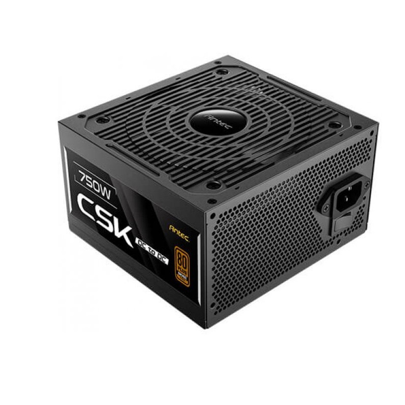 Fuente de Alimentación Antec 750W - ATX - 80+ Bronze - No Modular - Ventilador 120MM — CSK750DC