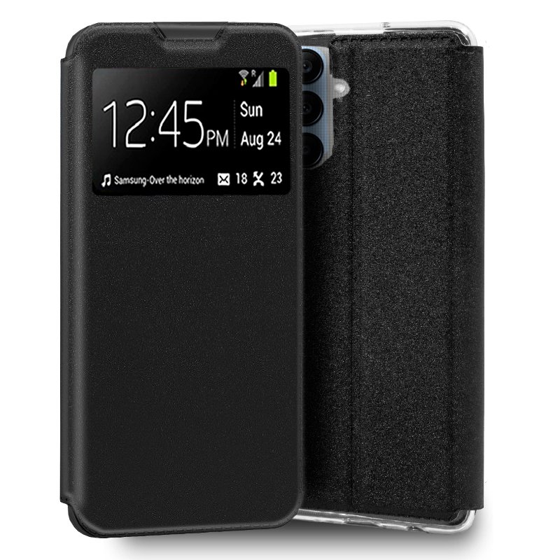 Funda COOL Flip Cover para Samsung A256 Galaxy A25 5G - Liso - Negro