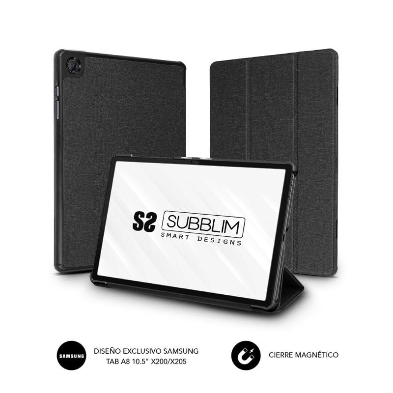 Funda Subblim CST-5SC020 Shock Case Para Tablets Samsung Galaxy Tab A8 X200 / X205 - Negra