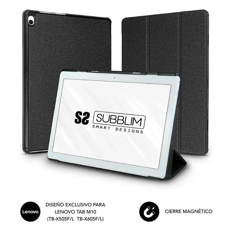 Funda Subblim Shock Case - Para Tablet Lenovo M10 TB-X505F/L, TB-X605F/L - Negra - SUB-CST-5SC100