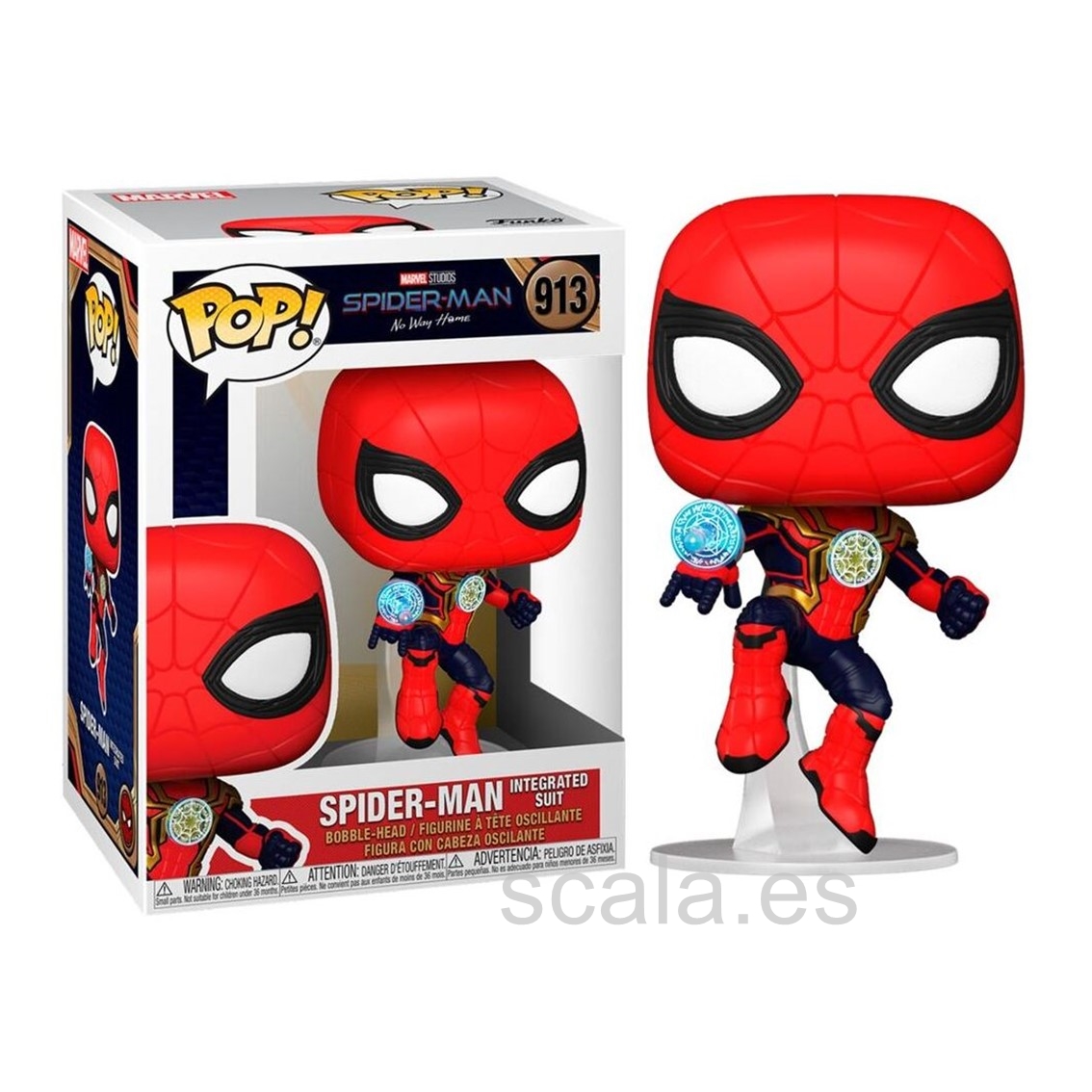 Funko Pop Marvel Spiderman No Way Home Spider-man Traje Integrado - Nº 913