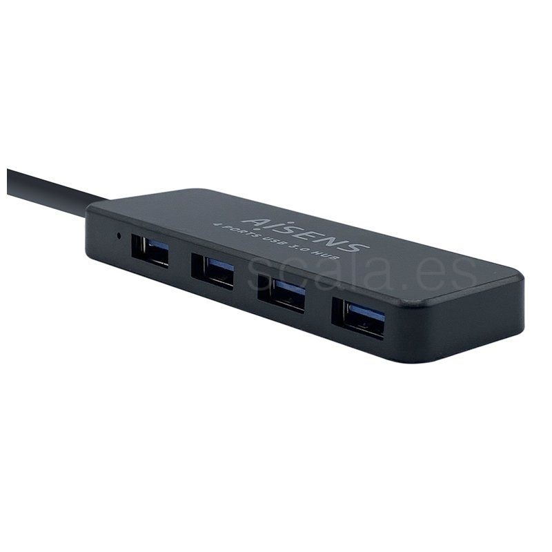 Hub USB Aisens A106-0399 - 4 Puertos USB 3.0 - Cable 30CM