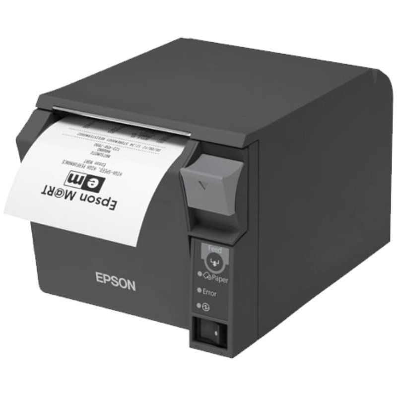 Impresora de Tickets Epson TM-T70II - Térmica - Ancho Papel 80mm - USB + Ethernet - Negra - C31CD38025C0