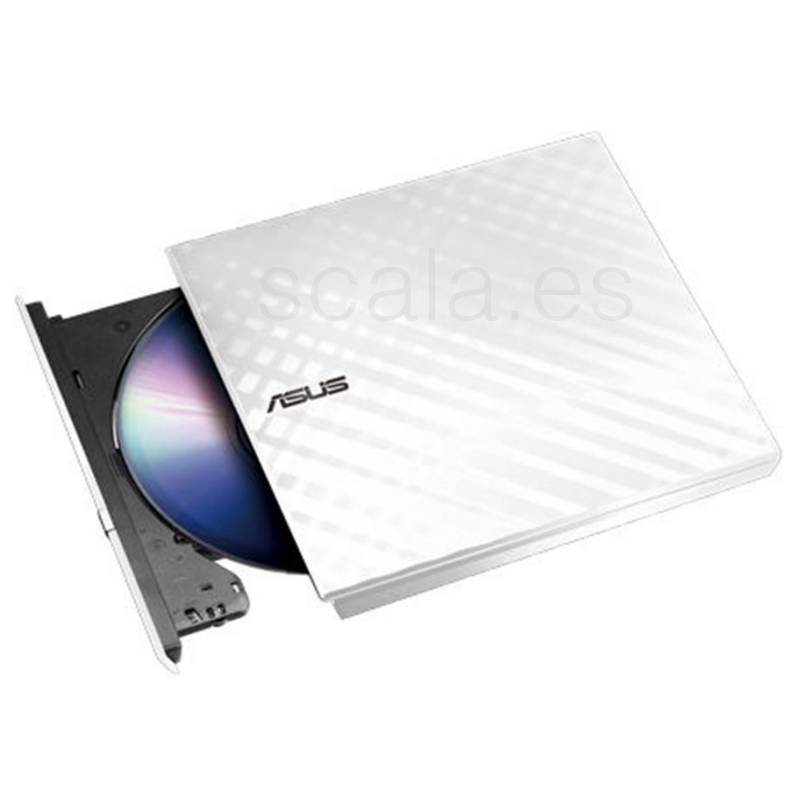 Lector / Grabador Externo - USB 2.0 - Blanco - Asus SDRW-08D2S-U Lite — 90-DQ0436-UA221KZ