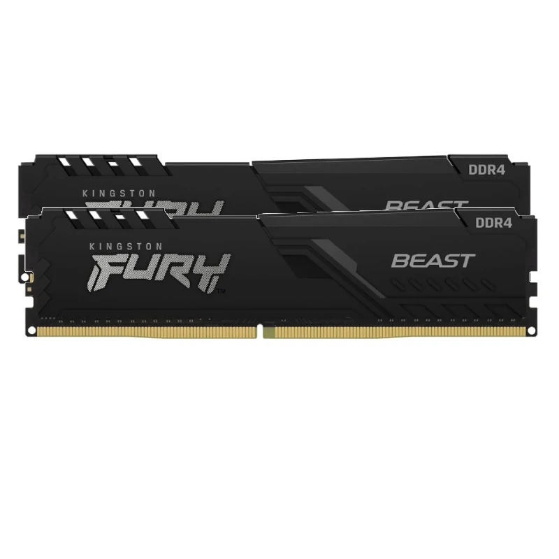 Memoria DDR4 - 32GB (2 x 16GB) - 3.200 MHz - Kingston Fury Beast — KF432C16BBK2-32