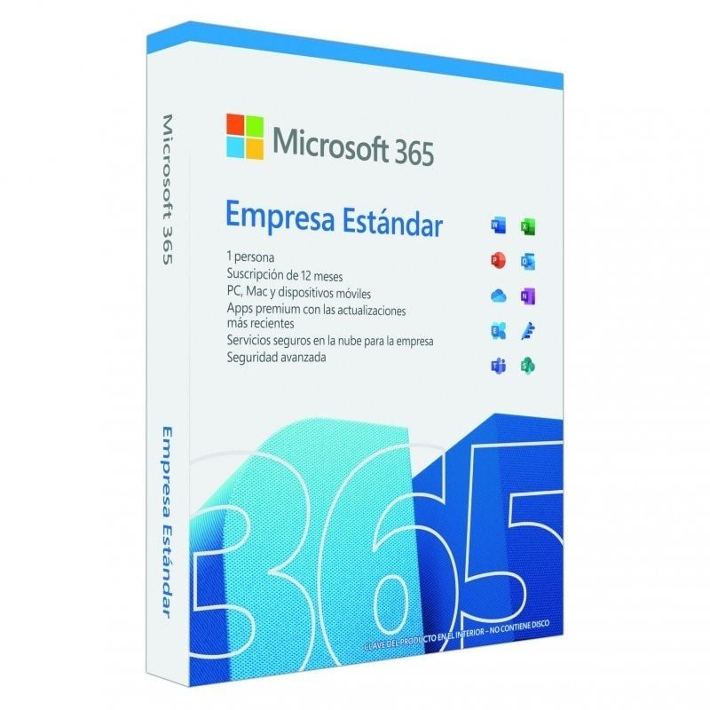 Microsoft Office 365 Empresa Estándar - 1 Usuario - 1 Año - 5 Dispositivos - KLQ-00697