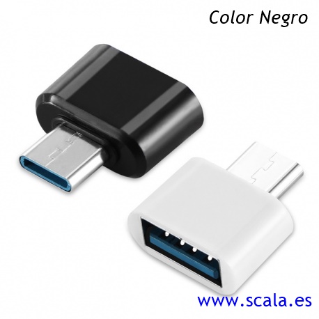 Mini Adaptador USB 3.1 G2 - Aisens A108-0369 - Conectores USB-C Macho a USB Tipo A Hembra - 3A - Negro - Compatible Thunderbolt 3