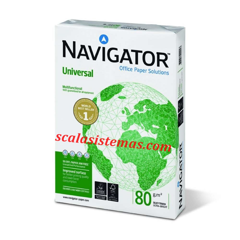 Paquete de Papel Navigator Universal - A4 - 80 Gramos - 500 Hojas - 0472UN