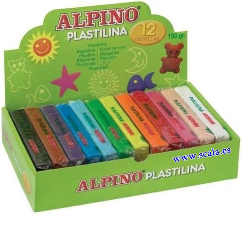 Plastilina Alpino • 150 Gramos • Varios Colores • Sin Gluten