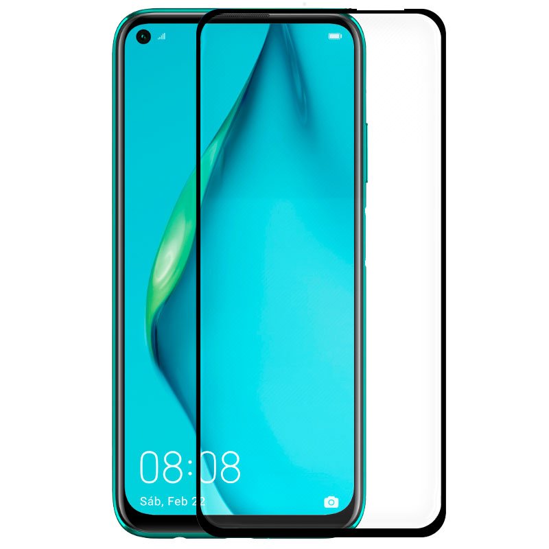 Protector de Pantalla - Cristal Templado - Para Huawei P40 Lite / P40 Lite E (FULL 3D Negro)